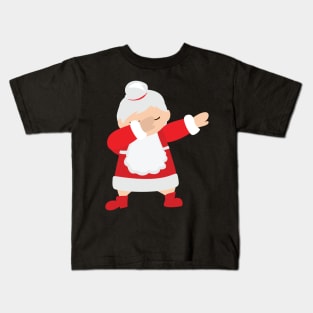 Dabbing Mrs Claus Kids T-Shirt